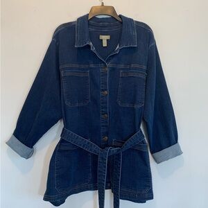 Naturals D&Co Denim Belted Utility Jacket